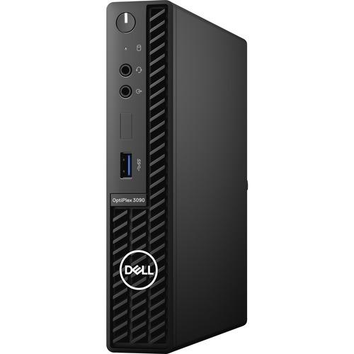 Dell OptiPlex 3000 3090 Desktop Computer - Intel Core i5 10th Gen i5-10500T Hexa-core (6 Core) 2.30 GHz - 16 GB RAM DDR4 SDRAM - 256 GB M.2 PCI Express NVMe SSD - Micro PC - Black - Intel Q470 Chip - Windows 10 Pro - Intel UHD Graphics 630 DDR4 SDRAM - E