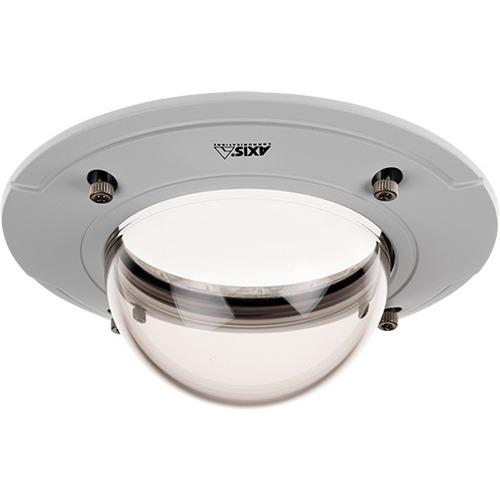 Axis Communications AXIS P3364-LVE Semi-smoked Dome Cover - Outdoor - Vandal Resistant - Plastic, Aluminum - White, Smoke