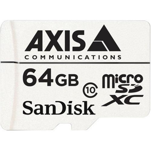 Axis Communications AXIS 64 GB Class 10 microSDXC - 20 MB/s Read - 20 MB/s Write