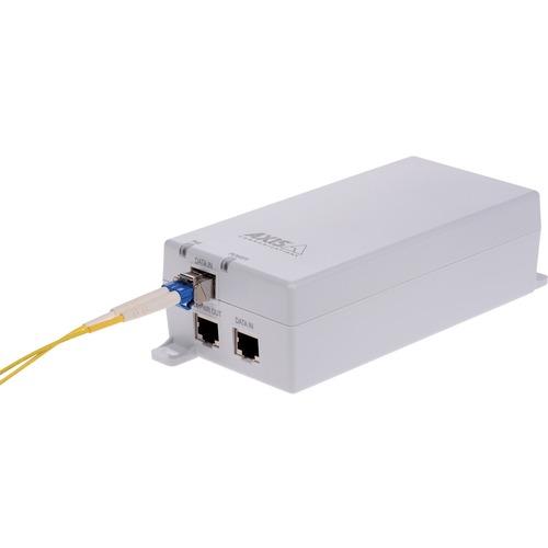 Axis Communications AXIS T8154 Transceiver/Media Converter - 1 x - Gigabit Ethernet - 1000Base-X, 10/100/1000Base-T - SFP - Rail-mountable, Wall Mountable, Shelf Mount