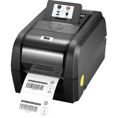 Wasp WPL308 Desktop Direct Thermal/Thermal Transfer Printer - Monochrome - Label Print - Ethernet - USB - Serial - 83.33 ft (25400 mm) Print Length - 4.25" Print Width - 203.20 mm/s Mono - 203 dpi - For PC