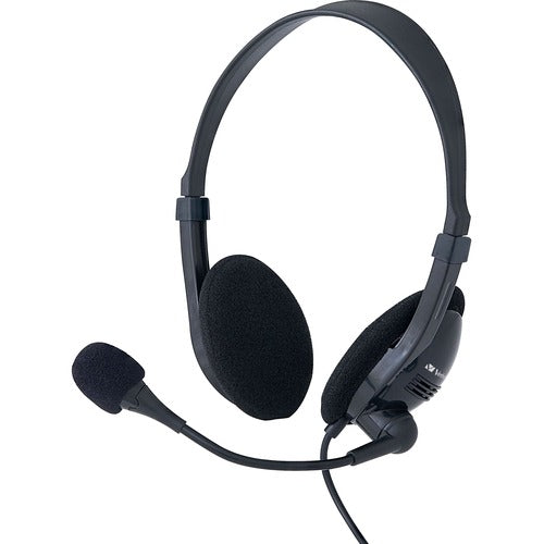 Verbatim Stereo Headset with Microphone and In-Line Remote - Stereo - USB Type A - Wired - 32 Ohm - 20 Hz - 20 kHz - Over-the-head - Binaural - Circumaural - 6.6 ft Cable - Omni-directional Microphone