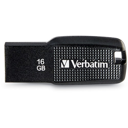Verbatim 16GB Ergo USB Flash Drive - Black - 16 GB - USB 2.0 - Black - Lifetime Warranty