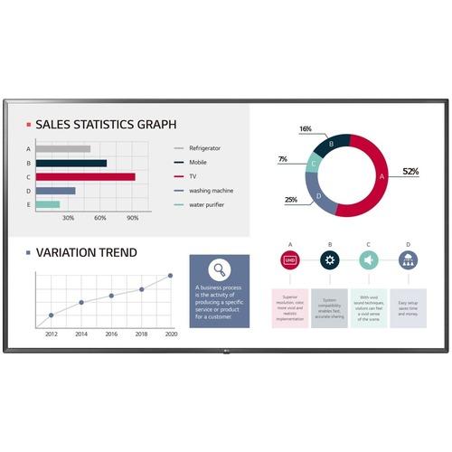 Lg Electronics LG 75UL3G-M Digital Signage Display - 75" LCD - 8 GB - 3840 x 2160 - Direct LED - 350 cd/m‚² - 2160p - HDMI - USB - Serial - Wireless LAN - Ethernet - webOS 4.1 - Dark Meteo Titan