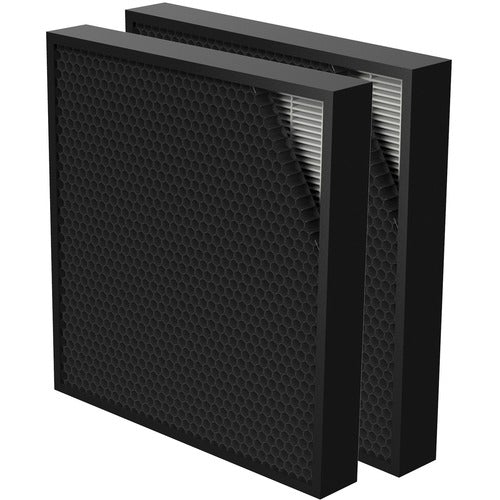 Fellowes AeraMax PRO Hybrid 2" Filter - 2pk - HEPA/Activated Carbon - For Air Purifier - Remove Dust, Remove Pollen, Remove Ragweed, Remove Germs, Remove Allergens, Remove Dust Mite, Remove Mold Spores, Remove Pet Dander, Remove Smoke, Remove Virus, Remo
