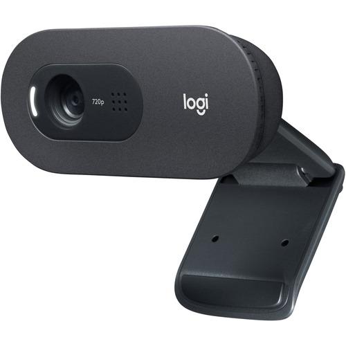 Logitech C505 Webcam - 30 fps - USB Type A - 1280 x 720 Video - Fixed Focus - Widescreen - Microphone - Notebook, Monitor, TV