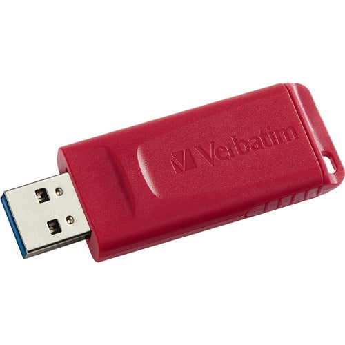 Verbatim 128GB Store 'n' Go USB Flash Drive - Red - 128 GB - USB - Red - Lifetime Warranty - 1 Each - PuriLite
