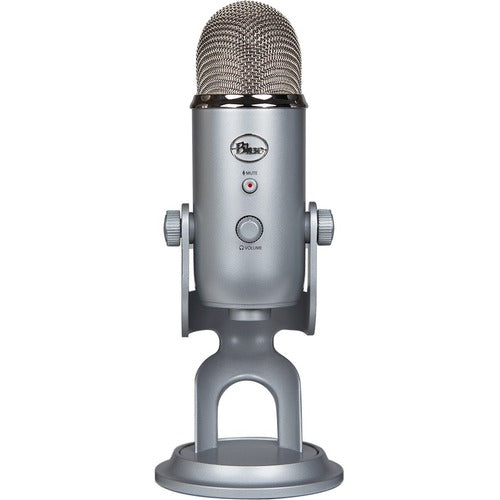 Logitech Blue Yeti Wired Condenser Microphone - Stereo - 20 Hz to 20 kHz - Cardioid, Bi-directional, Omni-directional - Desktop, Stand Mountable, Side-address - USB