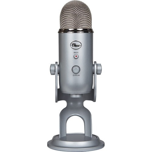 Logitech Blue Yeti Wired Condenser Microphone - Stereo - 20 Hz to 20 kHz - Cardioid, Bi-directional, Omni-directional - Desktop, Stand Mountable, Side-address - USB