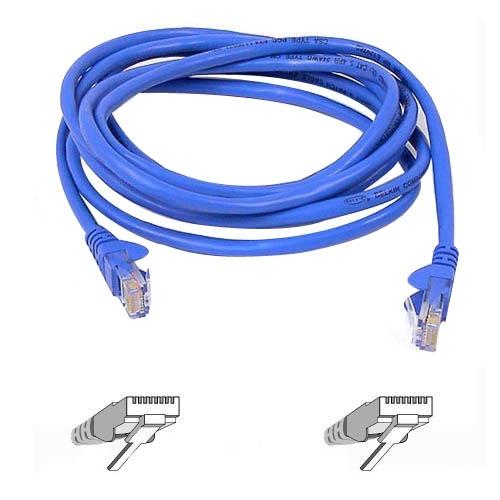 Belkin Cat5e Network Cable - RJ-45 Male Network - RJ-45 Male Network - 4.57m - Blue