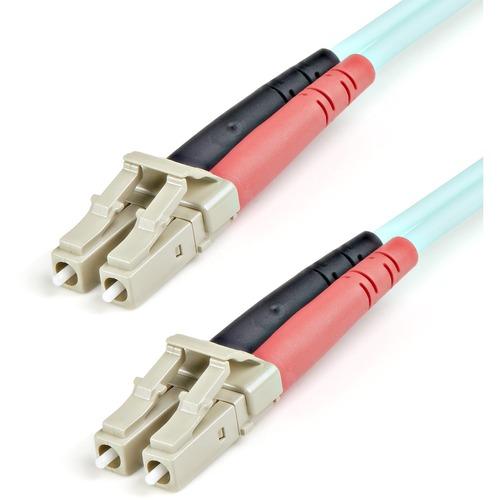 StarTech.com 1m Fiber Optic Cable - 10 Gb Aqua - Multimode Duplex 50/125 - LSZH - LC/LC - OM3 - LC to LC Fiber Patch Cable - Deliver fast, reliable, data transfers, safely over high end networking equipment - Fiber Optic Patch Cord - Multimode Fiber Opti