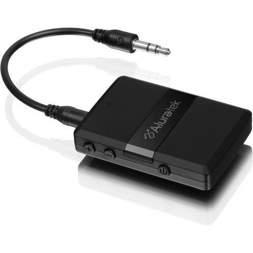 Aluratek Universal Bluetooth Audio Receiver and Transmitter - 33 ft (10058.40 mm) - Portable