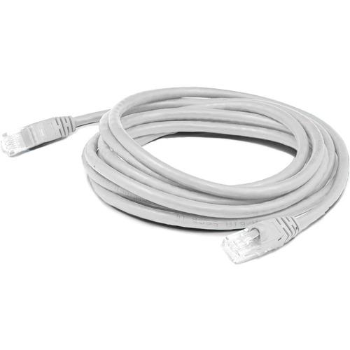 Add-On Computer AddOn 150ft RJ-45 (Male) to RJ-45 (Male) White Cat6A UTP PVC Copper Patch Cable - 150 ft Category 6a Network Cable for Patch Panel, Hub, Switch, Media Converter, Router, Network Device - First End: 1 x RJ-45 Male Network - Second End: 1 x