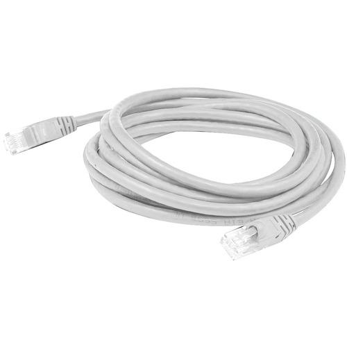 Add-On Computer AddOn 150ft white Molded Snagless CAT6A Patch Cable - 150 ft Category 6a Network Cable for Network Device - First End: 1 x RJ-45 Male Network - Second End: 1 x RJ-45 Male Network - Patch Cable - Gold Plated Contact - White