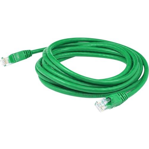 Add-On Computer AddOn Cat.6a UTP Patch Network Cable - 15 ft Category 6a Network Cable for Network Device - First End: 1 x RJ-45 Male Network - Second End: 1 x RJ-45 Male Network - Patch Cable - 24 AWG - Green - 1