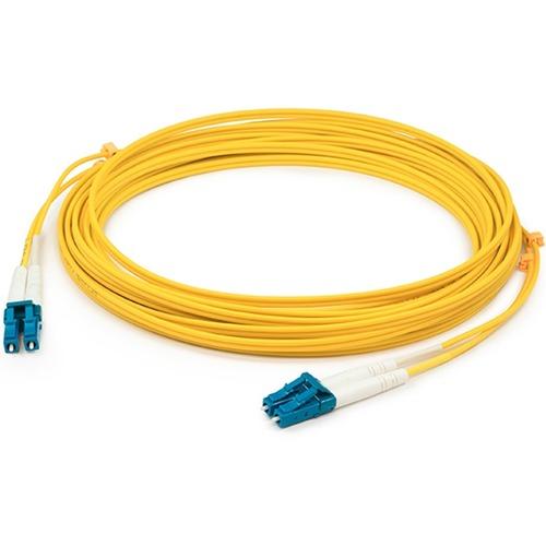 Add-On Computer AddOn 10m Single-Mode fiber (SMF) Duplex LC/LC OS1 Yellow Patch Cable - Fiber Optic for Network Device - 10m - 2 x LC Male Network - 2 x LC Male Network - Yellow
