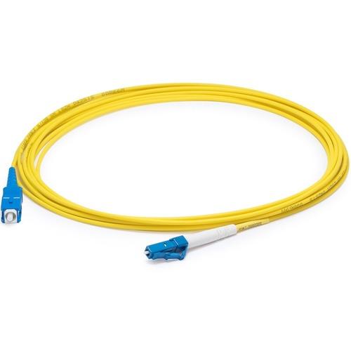 Add-On Computer AddOn 2m SMF 9/125 Simplex SC/LC OS1 Yellow OFNR (Riser Rated) Patch Cable - 6.6 ft Fiber Optic Network Cable for Network Device - First End: 1 x Male Network - Second End: 1 x LC Male Network - Patch Cable - Yellow