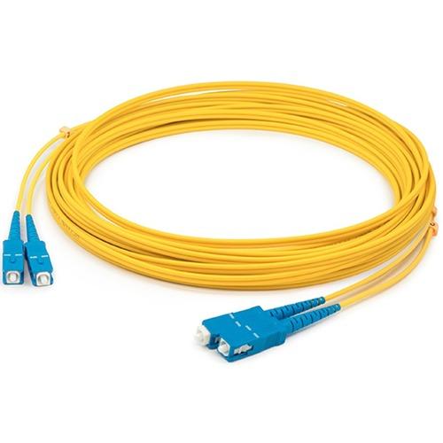 Add-On Computer AddOn 10m Single-Mode fiber (SMF) Duplex SC/SC OS1 Yellow Patch Cable - Fiber Optic for Network Device - 10m - 2 x SC Male Network - 2 x SC Male Network - Yellow