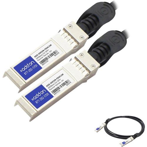 Add-On Computer AddOn SFP+ Network Cable - 3.3 ft SFP+ Network Cable for Network Device - SFP+ Network - SFP+ Network - 10 Gbit/s - 30 AWG - 1 - TAA Compliant