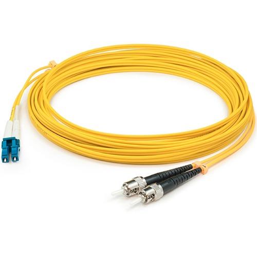 Add-On Computer AddOn 10m Single-Mode fiber (SMF) Duplex ST/LC OS1 Yellow Patch Cable - 32.8 ft Fiber Optic Network Cable for Network Device - First End: 2 x ST Male Network - Second End: 2 x LC Male Network - Patch Cable - Yellow