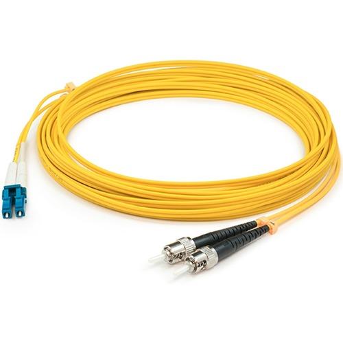 Add-On Computer AddOn Fiber Optic Duplex Network Cable - 65.6 ft Fiber Optic Network Cable for Network Device - First End: 2 x ST Male Network - Second End: 2 x LC Male Network