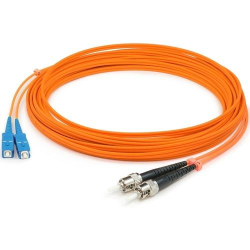 Add-On Computer AddOn 3m Multi-Mode fiber (MMF) Duplex ST/SC OM1 Orange Patch Cable - Fiber Optic for Network Device - 3m - 2 x ST Male Network - 2 x SC Male Network - Orange