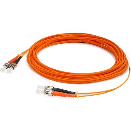 Add-On Computer AddOn Fiber Optic Duplex Patch Network Cable - 213.3 ft Fiber Optic Network Cable for Patch Panel, Hub, Switch, Media Converter, Router, Network Device - First End: 2 x ST/UPC Male Network - Second End: 2 x ST/UPC Male Network - Patch Cab