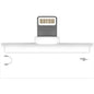 Aluratek Lightning + 3.5 mm Adapter For iPhone/iPad - 1 x Lightning Male Proprietary Connector - 1 x Lightning Female Proprietary Connector, 1 x Mini-phone Female Stereo Audio