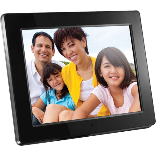 Aluratek ADMPF512F Digital Frame - 12" LCD Digital Frame - Black - 800 x 600 - Cable - 16:9 - JPEG - Slideshow - Built-in 512 MB - Built-in Speaker - USB - Wall Mountable, Desktop