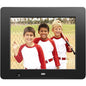 Aluratek 8 inch Digital Photo Frame with Motion Sensor and 4GB Built-in Memory - 8" LCD Digital Frame - Black - 800 x 600 - Cable - 4:3 - Autostart Slideshow, Slideshow, Background Music, Clock, Calendar, Auto On/Off Timer, Motion Detection - Built-in 4