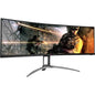 AOC AGON AG493UCX 49" Curved Screen WLED Gaming LCD Monitor - 32:9 - Black - 49" (1244.60 mm) Class - Vertical Alignment (VA) - 5120 x 1440 - 16.7 Million Colors - Adaptive Sync - 550 cd/m‚² Typical - 1 ms MPRT - HDMI - DisplayPort - USB Hub