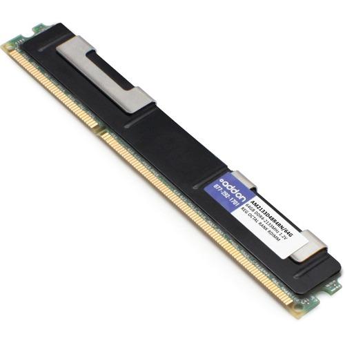 Add-On Computer AddOn 64GB DDR4 SDRAM Memory Module - For Server - 64 GB (1 x 64GB) DDR4 SDRAM - 2133 MHz - CL15 - 1.20 V - ECC - Registered - 288-pin - DIMM - Lifetime Warranty