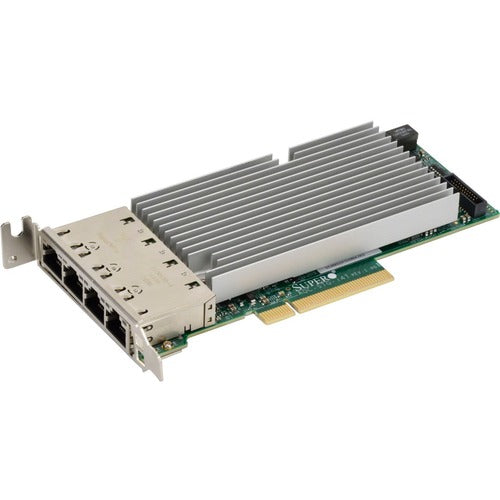 Super Micro Supermicro 10Gigabit Ethernet Card - PCI Express 3.0 x8 - 4 Port(s) - 4 - Twisted Pair - 10GBase-T