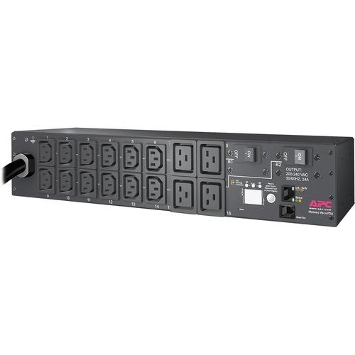 Schneider Electric APC by Schneider Electric Rack PDU, Metered, 2U, 30A, 208V, (12) C13s & (4) C19 - Metered - 12 x IEC 60320 C13, 4 x IEC 60320 C19 - 230 V AC - 2U - Rack-mountable