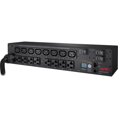 Schneider Electric APC by Schneider Electric Metered Rack PDU - NEMA L14-30P - 8 x IEC 60320 C13, 8 x NEMA 5-20R - 230 V AC - 2U - Rack-mountable