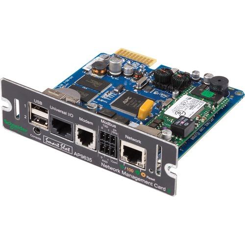 Schneider Electric APC by Schneider Electric UPS Network Management Card 2 w/ Environmental Monitoring - SmartSlot - 1 x Network (RJ-45) Port(s) - Serial - USB