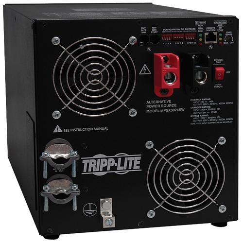 Tripp Lite PowerVerter APSX3024SW DC-to-AC Power Inverter - Input Voltage: 24 V DC, 230 V AC - Output Voltage: 230 V AC, 24 V DC - Continuous Power: 3 kW