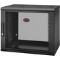 Schneider Electric APC by Schneider Electric NetShelter WX 9U Single Hinged Wall-mount Enclosure 400mm Deep - For Networking, Airflow System - 9U Rack Height x 19" (482.60 mm) Rack Width x 12.95" (329 mm) Rack Depth - Wall Mountable - Black - 90.91 kg St