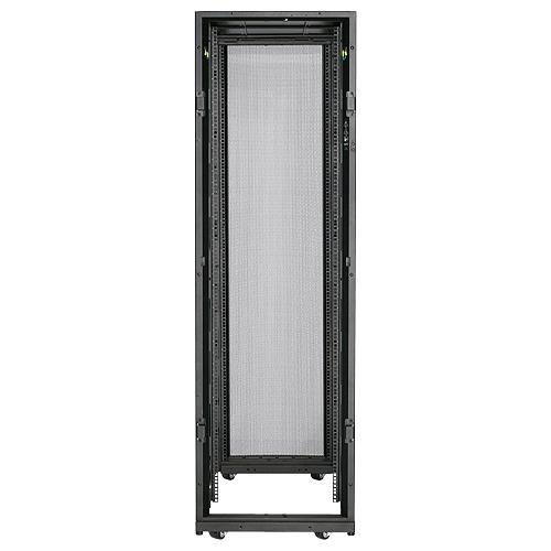 Schneider Electric NetShelter SX Rack Cabinet - 42U Rack Height x 19" (482.60 mm) Rack Width - Floor Standing - Black - 1022 kg Dynamic/Rolling Weight Capacity - 1363 kg Static/Stationary Weight Capacity