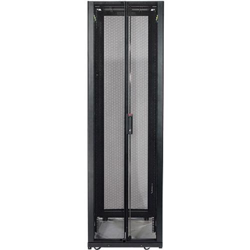 Schneider Electric APC by Schneider Electric NetShelter SX AR3105TAA Rack Cabinet - For Storage, Server - 45U Rack Height x 19" (482.60 mm) Rack Width x 36.02" (915 mm) Rack Depth - Floor Standing - Black, Black - 1020.58 kg Dynamic/Rolling Weight Capaci