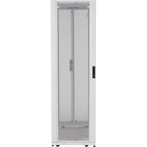 Schneider Electric APC by Schneider Electric NetShelter SX 45U 600mm Wide x 1070mm Deep Enclosure with Sides White - For LAN Switch, Patch Panel - 45U Rack Height x 19" (482.60 mm) Rack Width x 36.02" (915 mm) Rack Depth - Floor Standing - White
