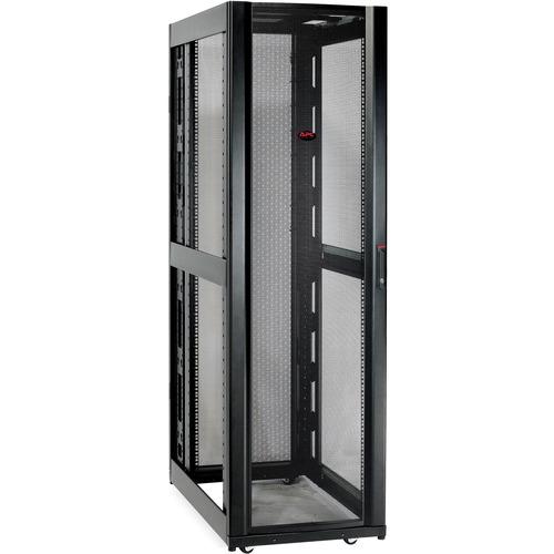 Schneider Electric APC by Schneider Electric NetShelter SX Rack Cabinet - For Storage, Server - 48U Rack Height - Black
