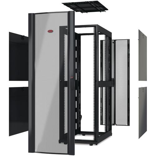 Schneider Electric APC by Schneider Electric NetShelter SX 48U 600mm Wide x 1070mm Deep Enclosure Without Doors Black - For Server, Storage - 48U Rack Height x 19" (482.60 mm) Rack Width x 36.02" (915 mm) Rack Depth - Black - 1022.73 kg Dynamic/Rolling W