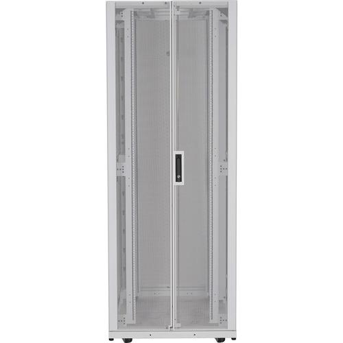Schneider Electric APC by Schneider Electric NetShelter SX AR3140G Rack Cabinet - For LAN Switch, Patch Panel, Server - 42U Rack Height x 19" (482.60 mm) Rack Width x 32.24" (819 mm) Rack Depth - Light Gray - 1022.73 kg Dynamic/Rolling Weight Capacity -
