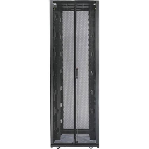 Schneider Electric APC by Schneider Electric Netshelter SX AR3150SP Rack Cabinet - For Blade Server, Converged Infrastructure - 42U Rack Height x 19" (482.60 mm) Rack Width x 36.02" (915 mm) Rack Depth - Black - 1022.73 kg Dynamic/Rolling Weight Capacity
