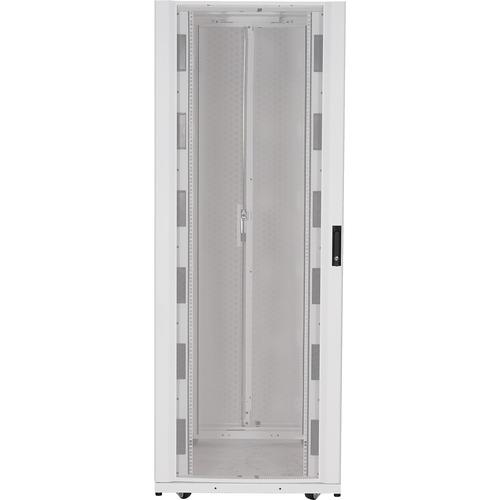 Schneider Electric APC by Schneider Electric NetShelter SX 45U 750mm Wide x 1070mm Deep Enclosure with Sides White - For LAN Switch, Patch Panel - 45U Rack Height x 19" (482.60 mm) Rack Width x 36.02" (915 mm) Rack Depth - Floor Standing - White