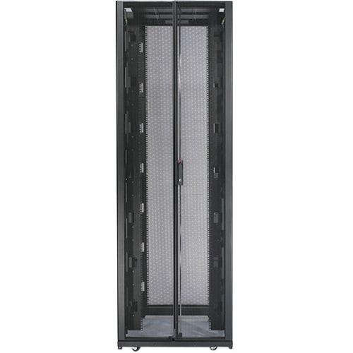 Schneider Electric APC by Schneider Electric NetShelter SX AR3157SP Rack Cabinet - For Blade Server, Converged Infrastructure - 48U Rack Height x 19" (482.60 mm) Rack Width x 36.02" (915 mm) Rack Depth - Black - 1022.73 kg Dynamic/Rolling Weight Capacity