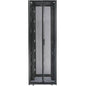 Schneider Electric APC by Schneider Electric NetShelter SX AR3157SP Rack Cabinet - For Blade Server, Converged Infrastructure - 48U Rack Height x 19" (482.60 mm) Rack Width x 36.02" (915 mm) Rack Depth - Black - 1022.73 kg Dynamic/Rolling Weight Capacity