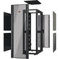 Schneider Electric APC by Schneider Electric NetShelter SX AR3300X617 Rack Cabinet - For Server - 42U Rack Height x 19" (482.60 mm) Rack Width x 41.26" (1048 mm) Rack Depth - Black - Steel - 1020.58 kg Dynamic/Rolling Weight Capacity - 1360.78 kg Static/