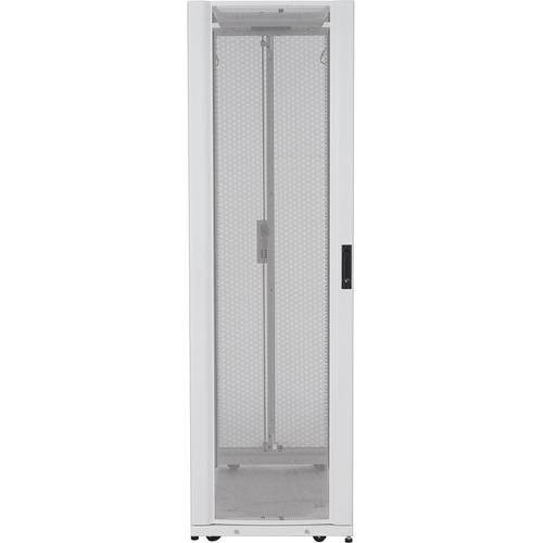 Schneider Electric APC by Schneider Electric 45U x 24in Wide x 48in Deep Cabinet with Sides White - For Server, LAN Switch, PDU - 45U Rack Height - White - 1360.78 kg Static/Stationary Weight Capacity